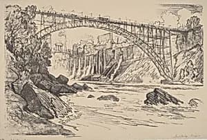 The Steel Bridge by Joseph Pennell