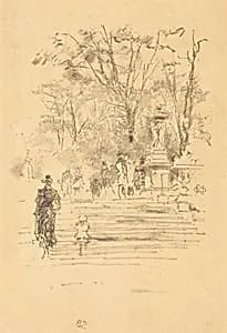 The Steps, Luxembourg by James McNeill Whistler
