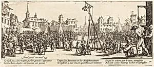The Strappado by Jacques Callot