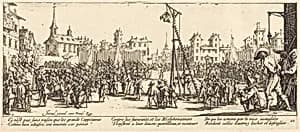 The Strappado by Jacques Callot