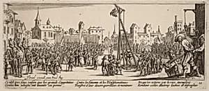 The Strappado by Gerrit van Schagen after Jacques Callot