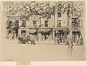 The Street, Chelsea Embankment by Théodore Roussel