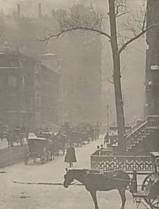 The Street, Fifth Avenue by Alfred Stieglitz