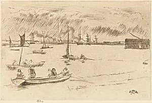 The Thames Towards Erith by James McNeill Whistler