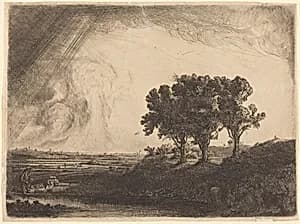 Portrait of William Byron after Rembrandt van Rijn