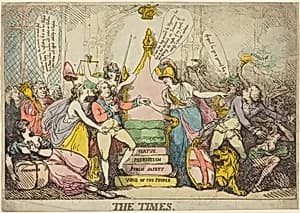 The Times by Thomas Rowlandson