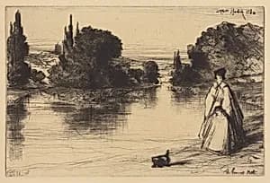 The Towing Path by Francis Seymour Haden