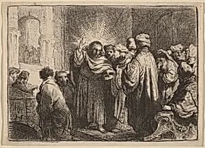 The Tribute Money by Rembrandt van Rijn