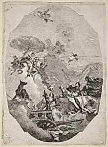 The Triumph of Mars by Lorenzo Baldissera Tiepolo after Giovanni Battista Tiepolo
