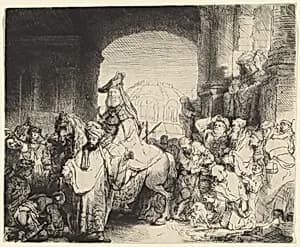 The Triumph of Mordecai by Rembrandt van Rijn