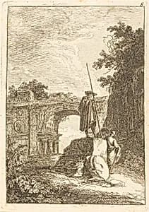 The Triumphal Arch by Hubert Robert