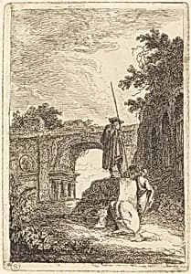 The Triumphal Arch by Hubert Robert