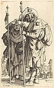 The Two Pilgrims by Jacques Callot