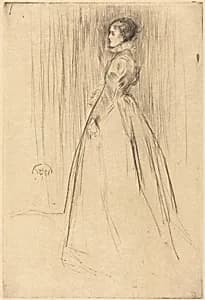 The Velvet Dress by James McNeill Whistler