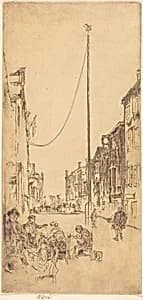 The Venetian Mast by James McNeill Whistler