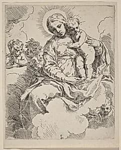 The Virgin and Child by Simone Cantarini