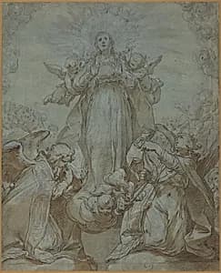 The Virgin in Glory by Abraham Bloemaert