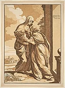 The Visitation by John Baptist Jackson, after Annibale Carracci