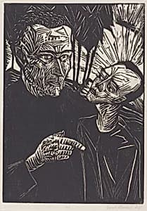The Walk (Spaziergang) by Erich Heckel