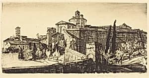 The Walls of Siena by Henry Rushbury