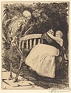 The Warning (L'avertissement) by Albert Besnard