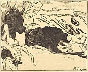 The Washerwomen (Les laveuses) by Paul Gauguin