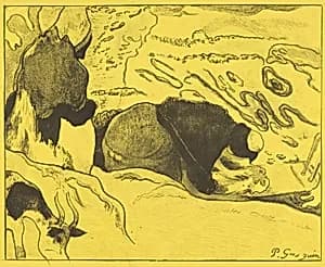 The Washerwomen (Les laveuses) by Paul Gauguin