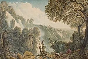 The Waterfalls at Tivoli by Louis Ducros