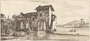 The Watermill by Jacques Callot