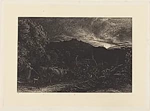 The Weary Ploughman by Samuel Palmer