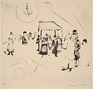 The Wedding by Marc Chagall
