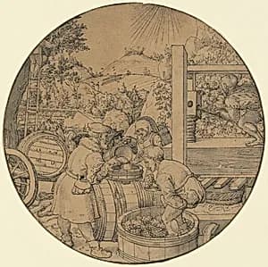 The Wine Harvest (September) by Jörg Breu the Elder