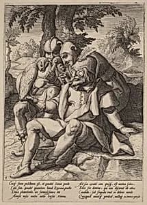 The Wisdom of Fools by Workshop of Hendrick Goltzius, after Karel van Mander I