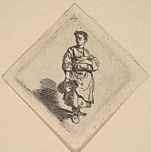 The Woman with the Jug, Standing by Cornelis Bega