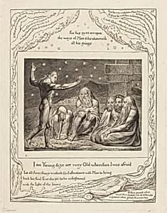 The Wrath of Elihu by William Blake