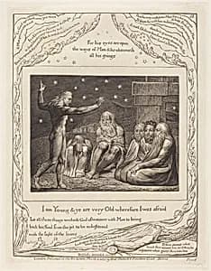 The Wrath of Elihu by William Blake