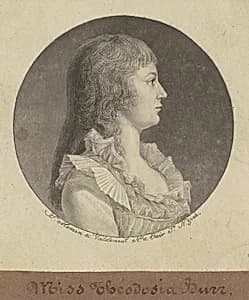 Theodosia Burr by Charles B. J. Févret de Saint-Mémin