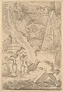 Theseus Finding Aegeus' Arms by Giovanni Benedetto Castiglione