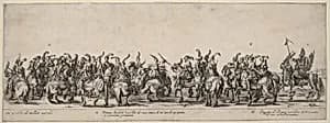 Thirty Archers and Pages by Stefano Della Bella