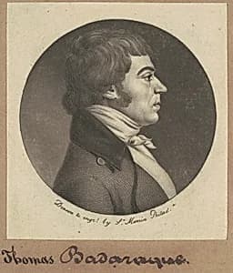 Thomas Badaraque by Charles B. J. Févret de Saint-Mémin