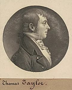 Thomas Taylor by Charles B. J. Févret de Saint-Mémin