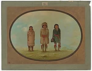 Three Creek Indians by George Catlin