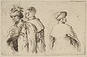 Three Hungarians by Stefano Della Bella