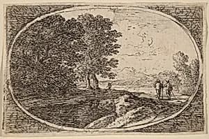 Three Men Carrying Staffs by Herman van Swanevelt