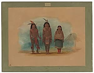 Three Taruma Indians by George Catlin