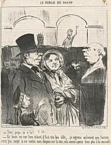 Tiens, papa, te v'la! ... by Honoré Daumier