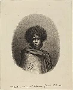 Tikao, naturel d'Akaroa by Charles Meryon