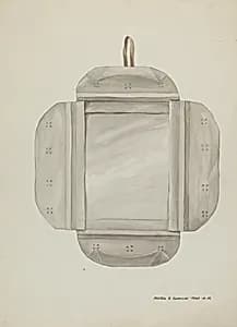 Tin Mirror Frame by Majel G. Claflin