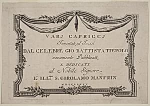 Title Page by Giovanni Battista Tiepolo