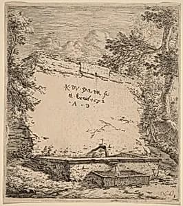 Title Page with Fountain by Karel Dujardin